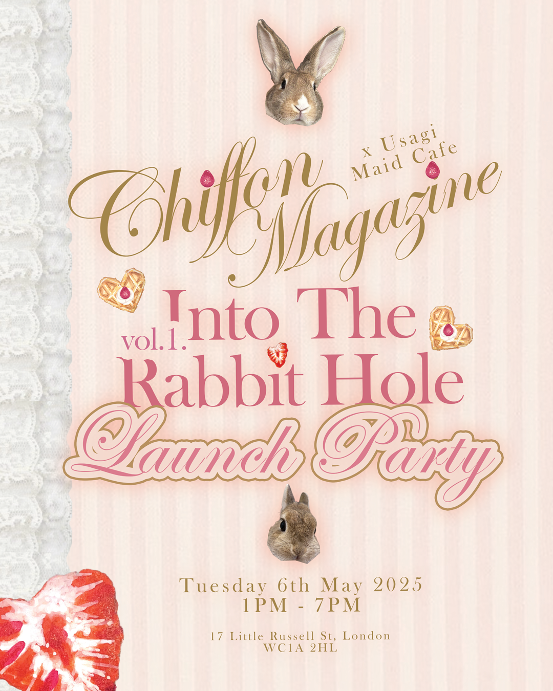 SOLD OUT【LAUNCH PARTY】Into the Rabbit Hole 🐇 Chiffon Magazine Vol.1. ! ౨ৎ